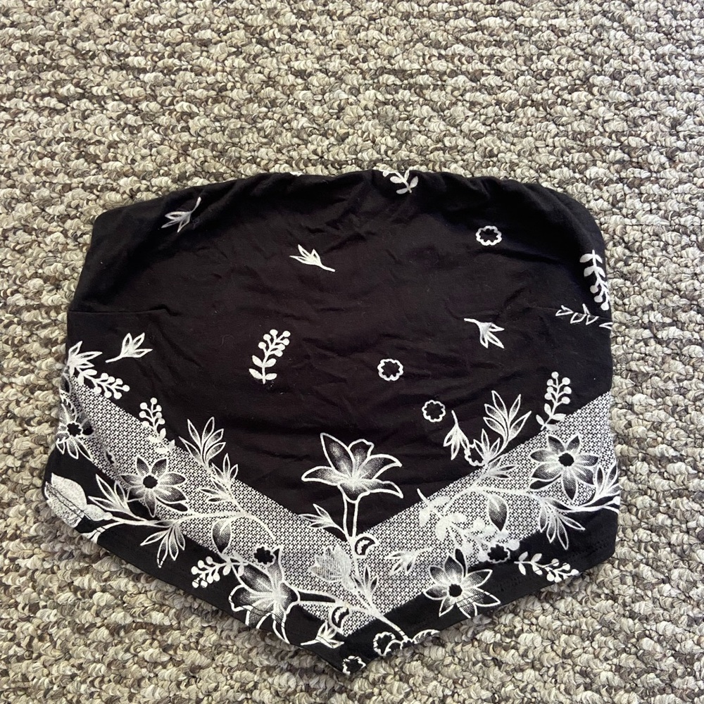 Black scarf/bandeau top